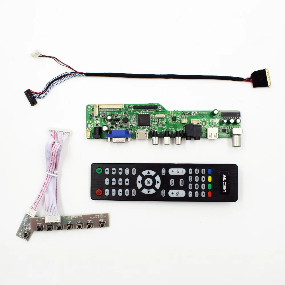 ЖК-дисплей ТВ плата контроллера с AV VGA Аудио USB HDMI порт подключения типа c: