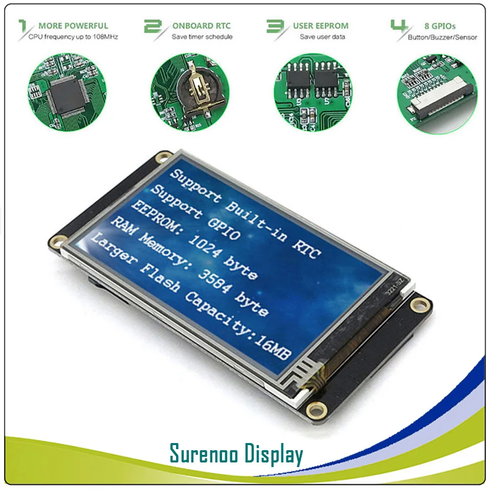 3.2 Inch Nextion HMI Intelligent Smart USART UART Serial Touch TFT LCD Screen Mo