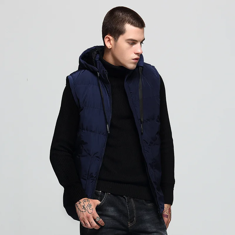 Warm Vest Mens Autumn and Winter Coat Sleeveless Jackets Hoodies Thicken Waistcoats Outerwear Overcoat 2018 Casual Tops JOOBOX