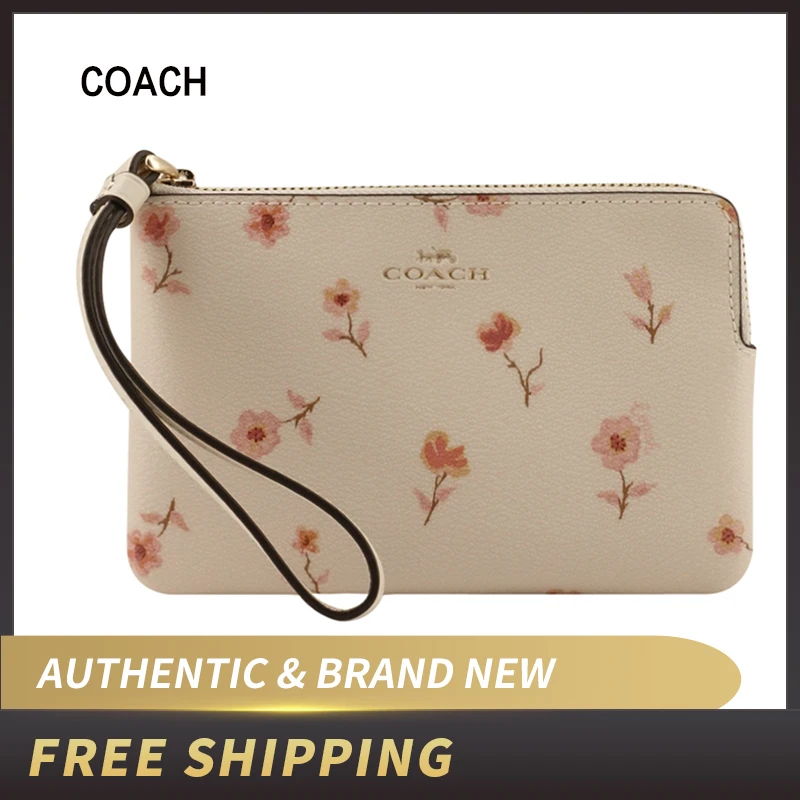 

COACH F67550/F23674/F67613/F39070 wallet Corner Zipper WRISTLET Lined Bag