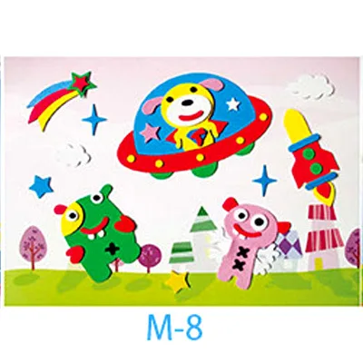 1 шт. EVA трехмерные наклейки Детские ручные наклейки DIY головоломка игрушки родитель-ребенок производственное искусство для детского сада класс - Цвет: M5