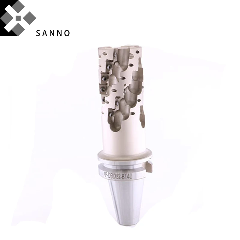 BT50 roughing Indexable spiral milling cutter holder high effective crude milling cutter helical milling with indexable inserts