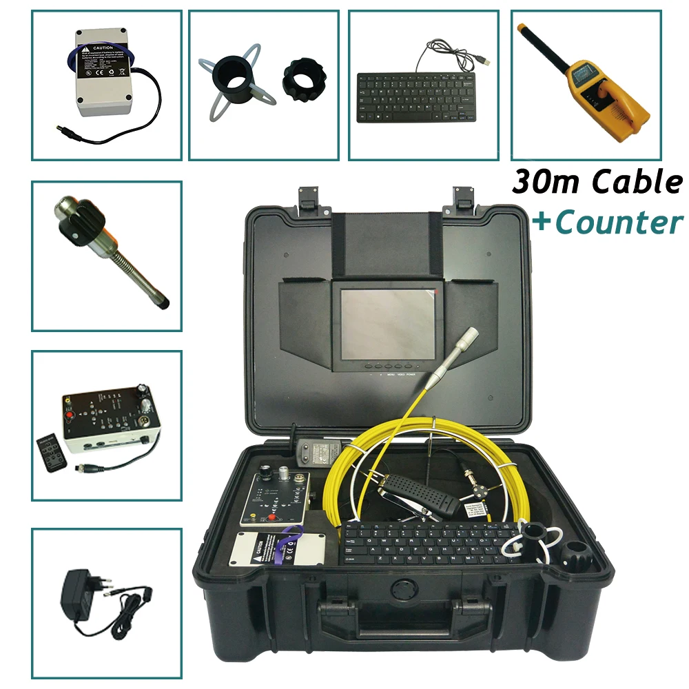 23mm Pipe Video Inspection Camera Underwater Sewer Drain Camera With