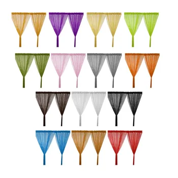 

Urijk Fashion Silver Tinsel Tassel String Line Curtains With Glitter Sequins Shinny Door Curtain Valance Solid Color 100*200CM