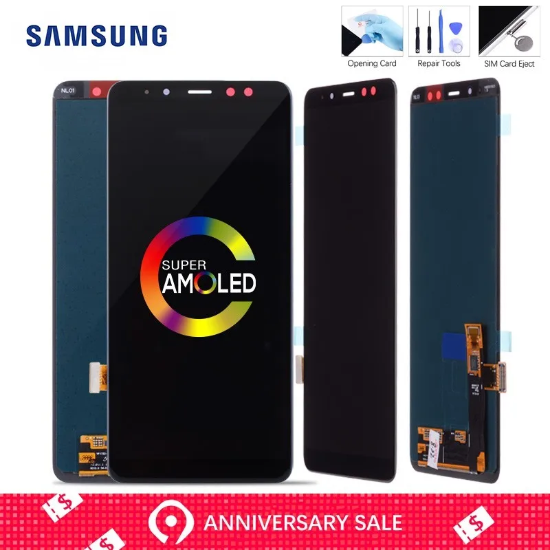 

AMOLED Display LCD For SAMSUNG Galaxy A8 Plus 2018 A730 LCD Display Touch Screen Digitizer Replacement For SAMSUNG A730 LCD