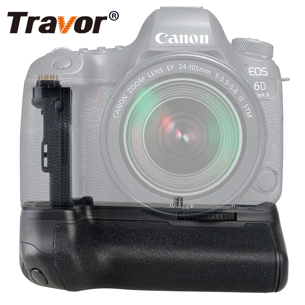 Вертикальный держатель аккумуляторной батареи Travor для Canon 6D Mark II 6D2 DSLR Camera сменный