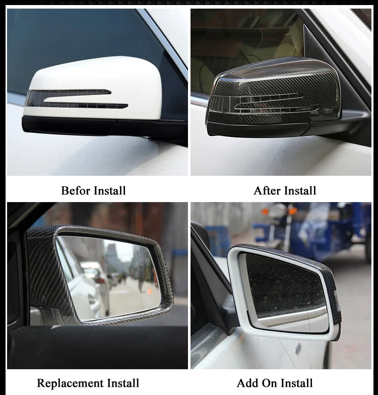 Крышка для зеркала из углеродного волокна для Mercedes Benz W204 W176 W117 W218 W212 W207 X156 A C E CLA CLS GLA класс замена стиль