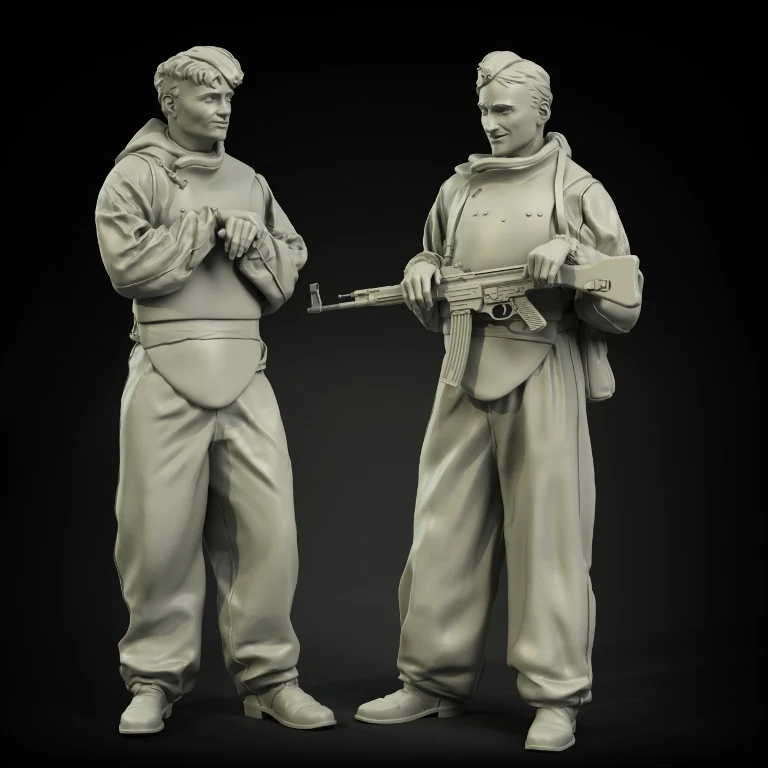 1/35 каучуковая фигурка модель комплект Unassambled Неокрашенная 00892 | Игрушки и хобби