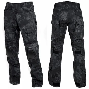 

Kryptek Typhon Camouflage Military Tactical Pants With Knee Pads G2 Camo Men Army Gear Airsoft Hunting BDU Pants Combat Trousers