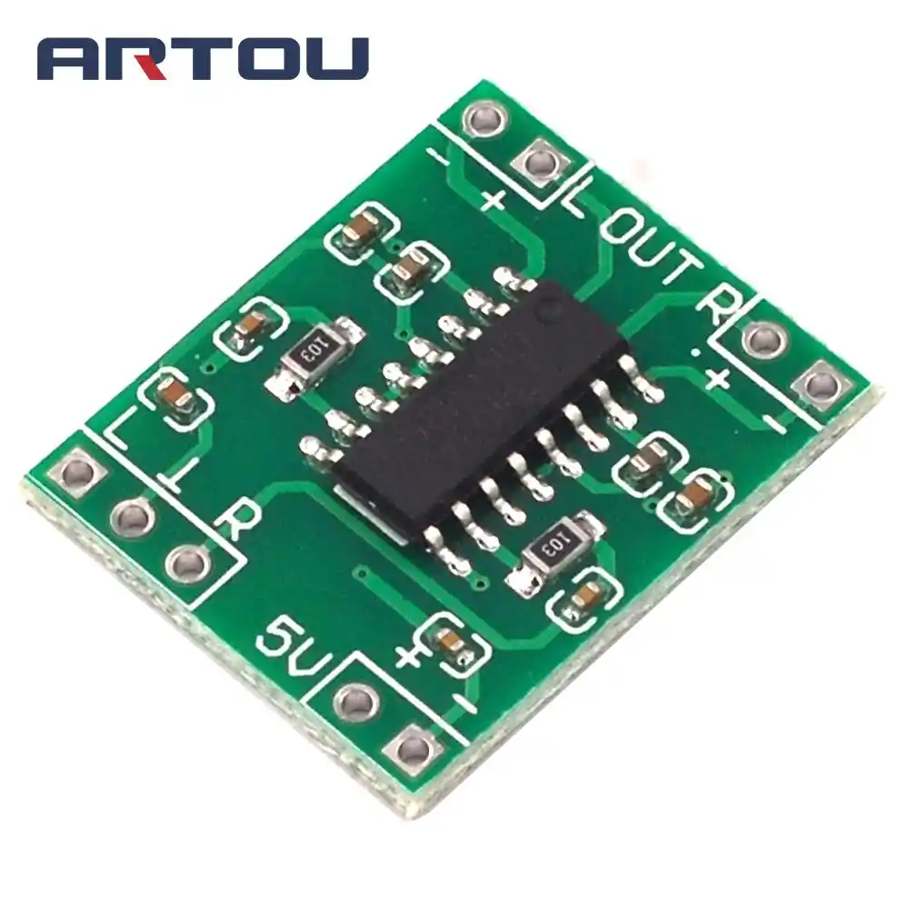 2 W X 3 W PAM8403 placa del módulo de amplificadores clase D digital 2.5 V 5 V