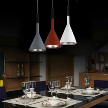 Free shipping Kitchen single aluminum pendant lights Nordic Simple Bar lamp loft industrial light dining room
