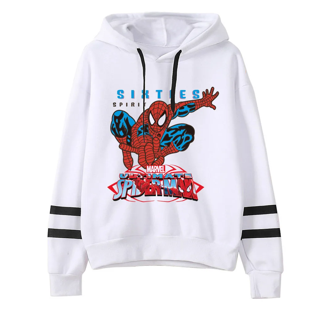 

2019 Spring Kawaii Women Unicorn Spiderman Print Hoodies harajuku Female Long Sleeve Hooded Sweatshirts Super hero