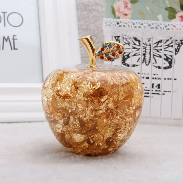 Fruits Ornament Wedding Statue Table Holiday Home Decoration Birthday Gold