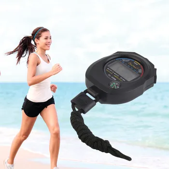 

Sports Stopwatch Professional Handheld Digital LCD Sports Stopwatch Chronograph Counter Timer with Strap hot selling Wholesale