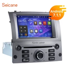 Seicane 7″ Android 7.1 Car Radio DVD Player for 2004-2010 Peugeot 407 GPS Navigation Bluetooth Support 3G WIFI Rearview camera
