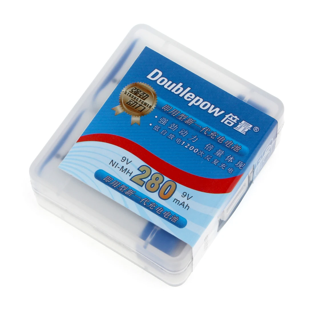 Doublepow 2шт 9В Ni MH 280mah перезаряжаемая батарея NiMH pilhas recarregaveis с коробкой для