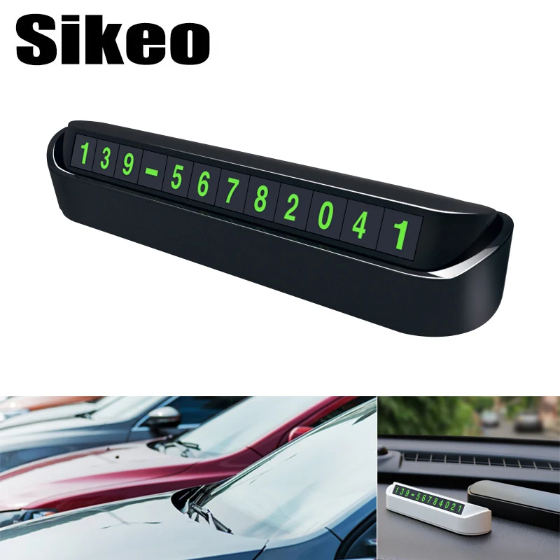 

1pcs Car Styling Temporary Parking Card Phone Number Card Plate Telephone Number Car Park Stop In Car-styling Auto Accessories