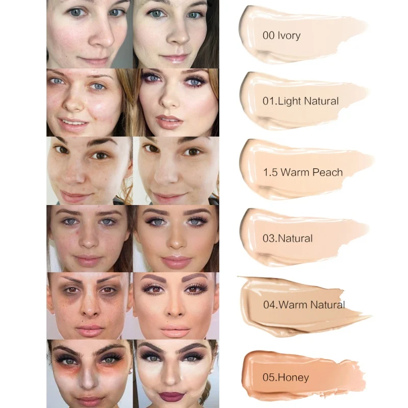2019 Full Cover Liquid Concealer Makeup 6ml Eye Dark Circles Cream Face Corrector corrector maquillaje