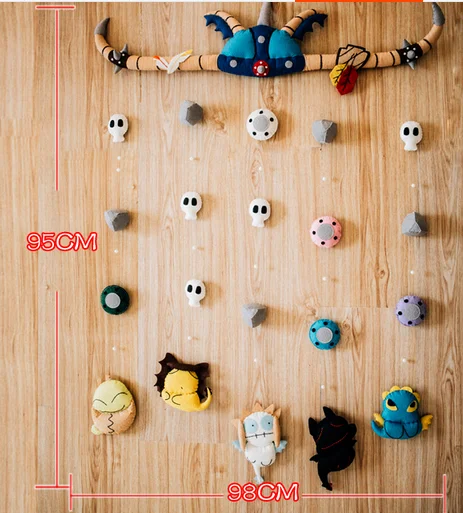 Animation curtain series Fabric Felt kit Non-woven cloth Craft DIY Sewing set Felt Handwork Material DIY needlework supplies