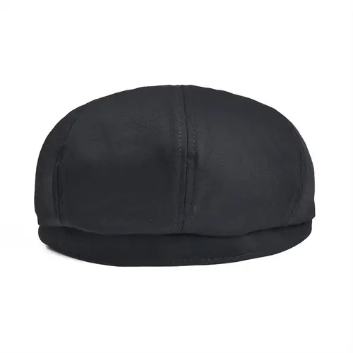 BOTVELA Newsboy Cap Men's Twill Cotton Eight Panel Hat Women's Baker Boy Caps Retro Big Large Hats Male Boina Black Beret 003 - Image 4