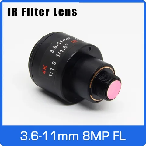 Manual e Zoom Lente para Imx179 Megapixel Montar Varifocal 4 k – 317 377 477 Ação Câmeras Esportivas 1 1. Polegada 3.6-11mm Foco 8 M12
