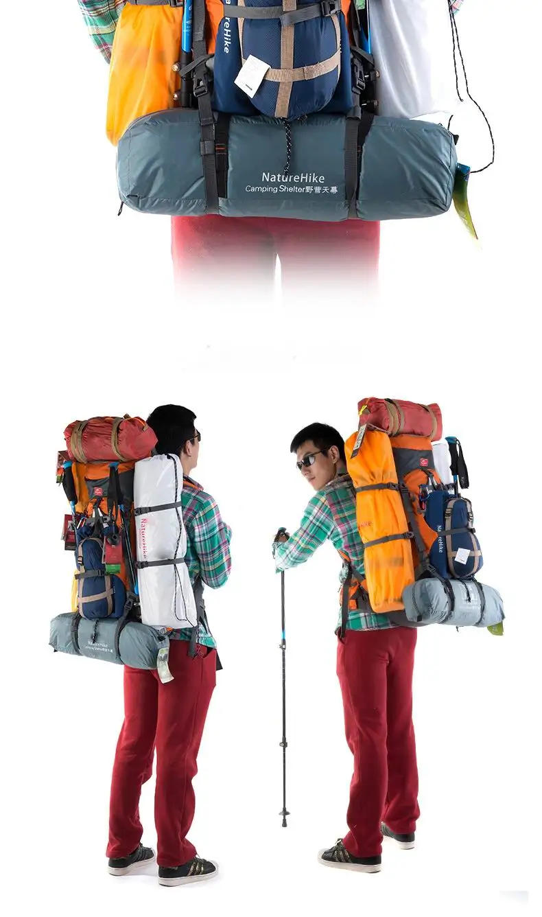 75L открытый алюминиевый стержень альпинистская сумка профессиональные альпинистские рюкзаки водонепроницаемый рюкзак дорожные походные сумки дождевик