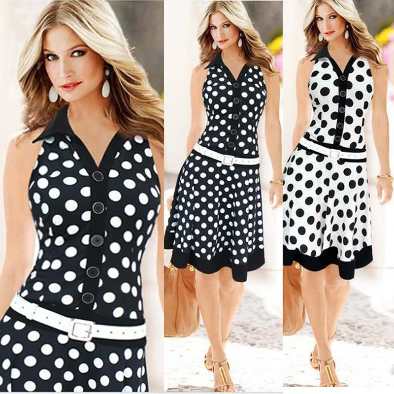 2015 summer Brand New Women Work Wear Formal Office Dresses Ladies ...