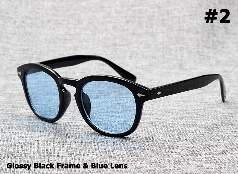 2 Blue Lens JackJad, модные солнцезащитные очки в стиле Джони Депп, Lemtosh, Ретро стиль, Круглый оттенок, океанские линзы, фирменный дизайн, солнцезащитные очки Oculos De Sol - Цвет линз: 2 Blue Lens