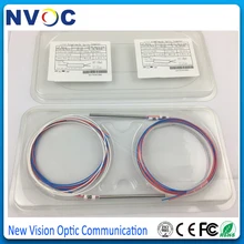 4 шт./лот, 30/70, 1X2 мини стальная трубка FBT волоконная муфта, SM, двойное окно, 1490/1550, 0,9 мм, 1 м, SC/APC, 1*2 двойной оконный волоконный сплиттер