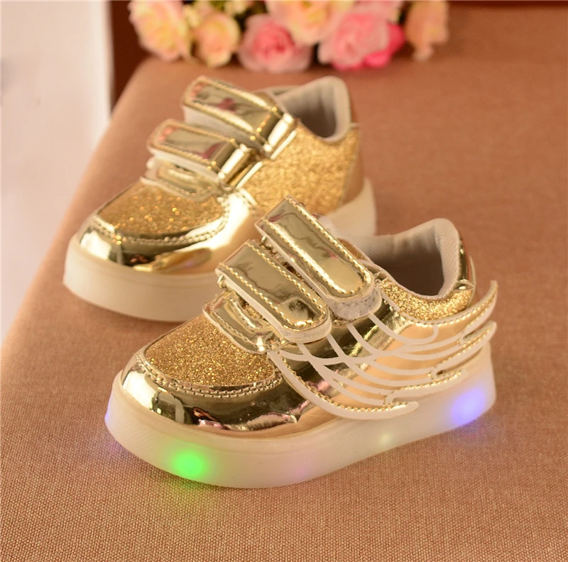Новый LED кроссовки Дети против скольжения Спорт для маленьких мальчиков и