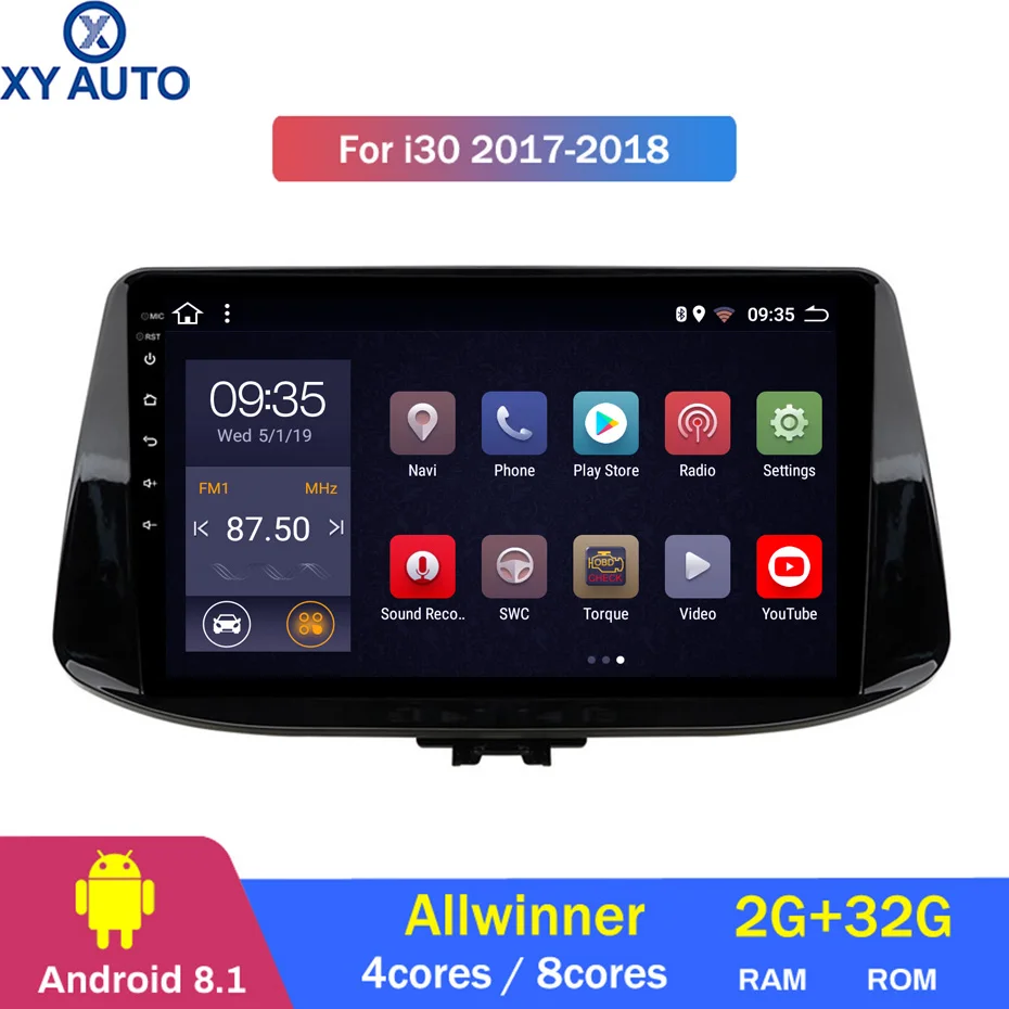 Perfect 9 inch 2.5D IPS HD multi-touch screen Android8.1 2G RAM 32G ROM NAVI For Hyundai I30 2017-2018 with Bluetooth USB WIFI SWC 0 Perfect 9 inch 2.5D IPS HD multi-touch screen Android8.1 2G RAM 32G ROM NAVI For Hyundai I30 2017-2018 with Bluetooth USB WIFI SWC 0