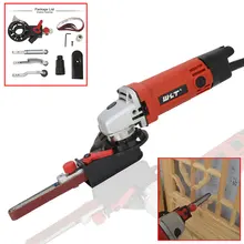 Мини DIY ленточная шлифовальная машина для 100 мм " электрическая угловая шлифовальная машина угловой шлифовальный ремень адаптер ленточные шлифовальные машины