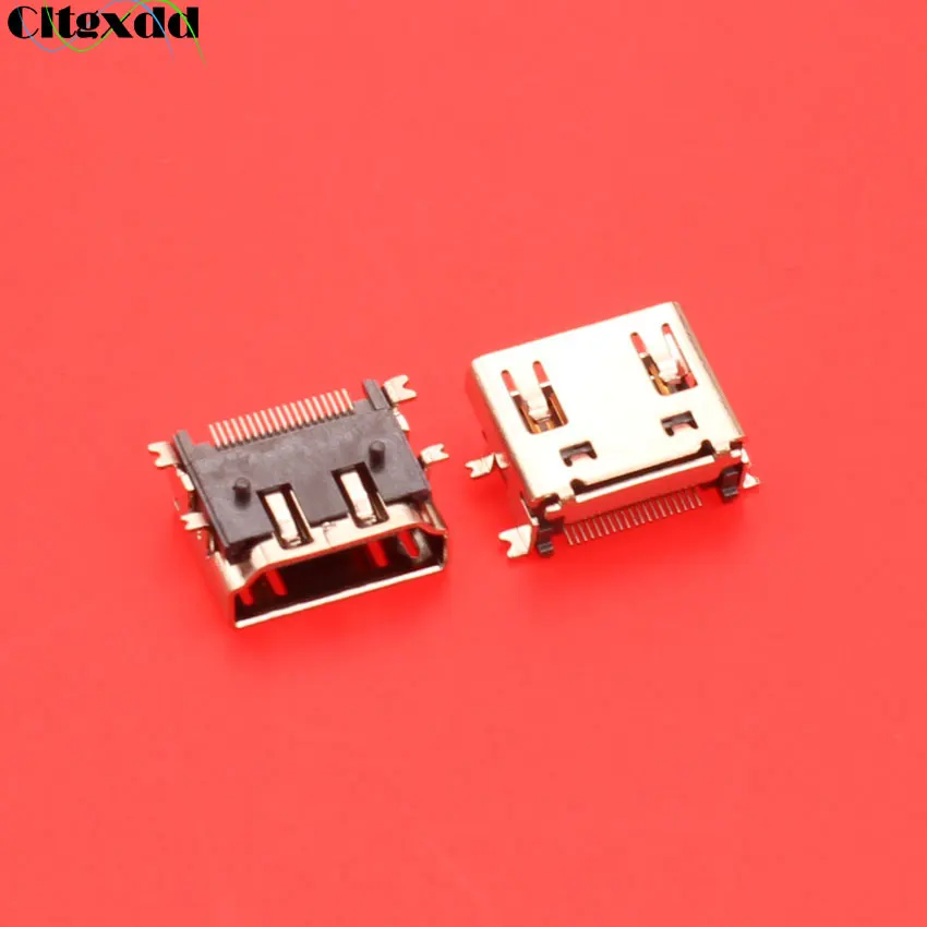 

cltgxdd Tablet PC notebook HDM Female plug 19pin Jack Connector 4 SMD 180 Degree HD Data Interface USB Jack