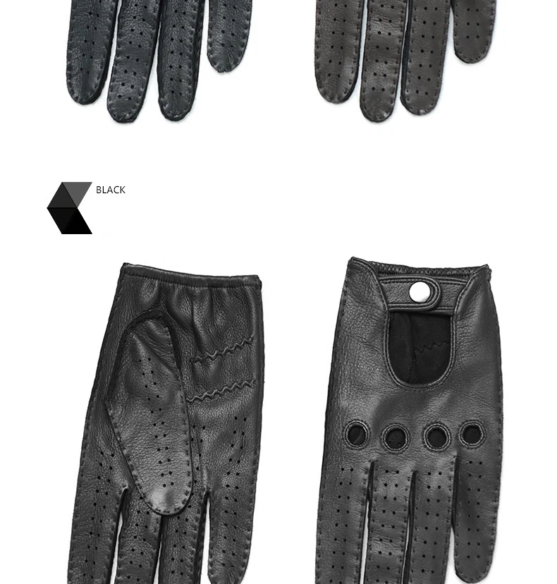 Модные осенне-зимние мужские перчатки из оленьей кожи, винтажные локомотивные перчатки, мотоциклетные кожаные перчатки, мужские M-55