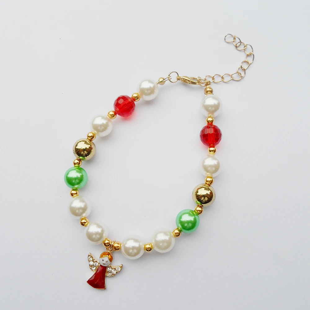 2017 Fashion charm Christmas angel Bracelet & jewelry,Bohemia crystal