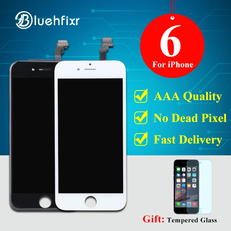 imágenes para 2 UNIDS/LOTE AAA Calidad de Visualización del LCD Para el iphone 6 Touch Asamblea Del Digitizador de la pantalla Para el iphone 6G Pantalla LCD de Repuesto Negro blanco imágenes para 2 UNIDS/LOTE AAA Calidad de Visualización del LCD Para el iphone 6 Touch Asamblea Del Digitizador de la pantalla Para el iphone 6G Pantalla LCD de Repuesto Negro blanco