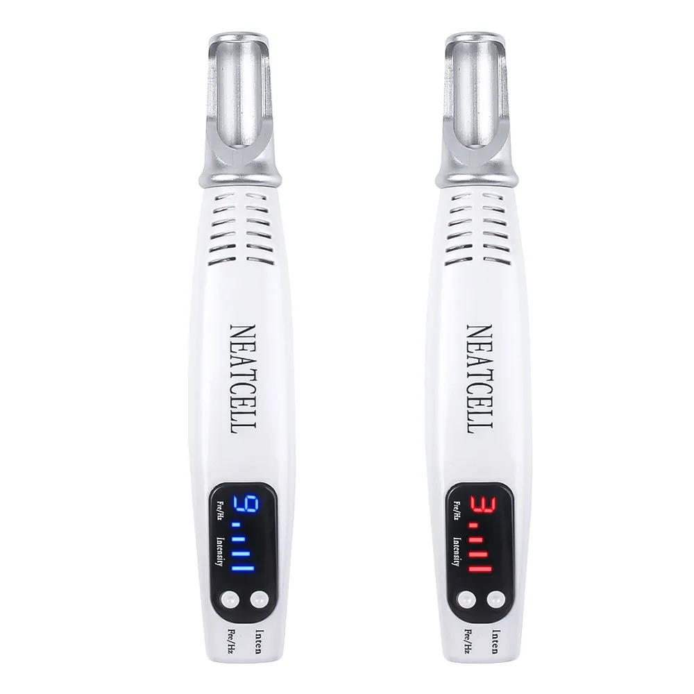 

Portable Mini Red Blue Light Laser Picosecond Pen Black Tattoo Removal Acne Scar Mole Freckle Dark Spot Black Pigment Removal