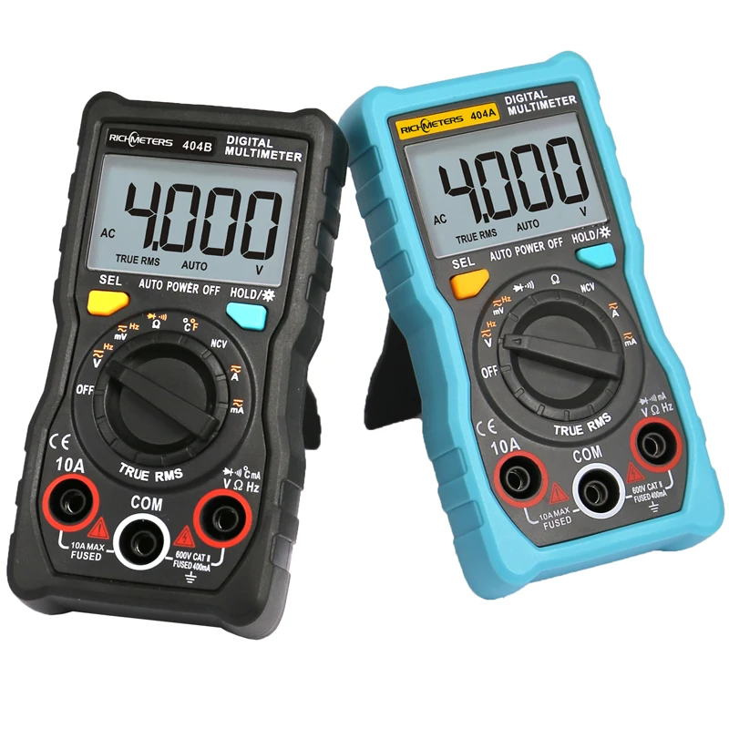 Koop 40% Off RM403 RM404 Automatische Digitale Multimeter Talent Multimeter True RMS intelligente NCV 4000 Telt AC DC spanning Stroom Ohm
