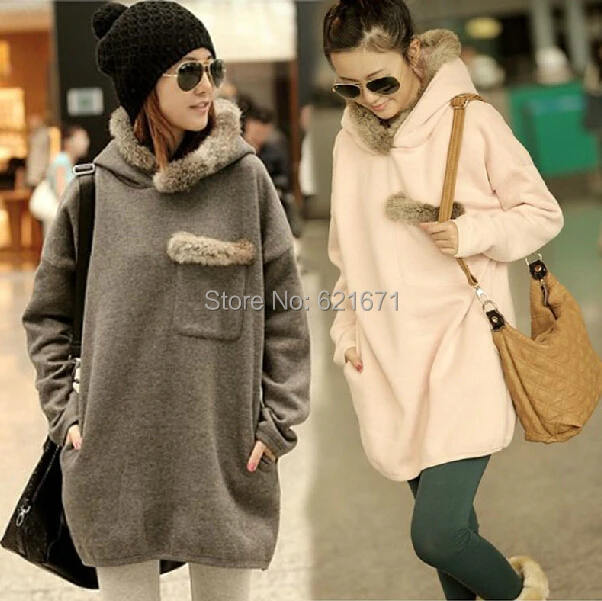 BKLD Fur Faux Sweatshirt 2018 Fashion Women Winter Warm