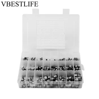 

400pcs 24 Values Electrolytic Capacitor SMD Aluminum Electrolytic Capacitor Assorted Kit 1uF-1000uF