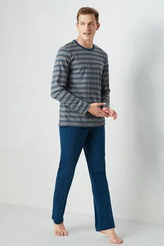

Free shipping.Brand autumn mens Pajamas set,home sleeping clothing,cotton plus size sleepingwear,man homme quality.sales