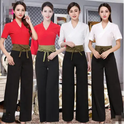 

Beautician Work Clothes New Female Technician Suit Pedicure Sauna Uniform Women Beauty Salon SPA Workwear