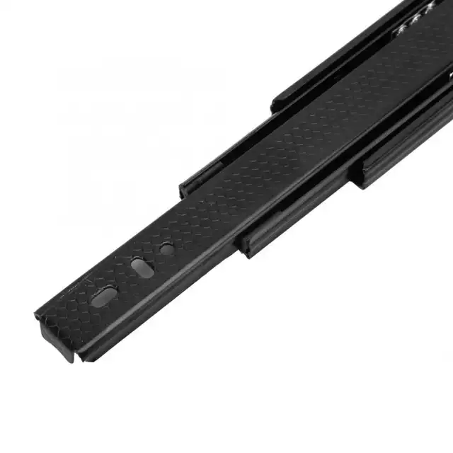 3 Section Rail Ball Bearing Drawer Slides Glides Runners Damping