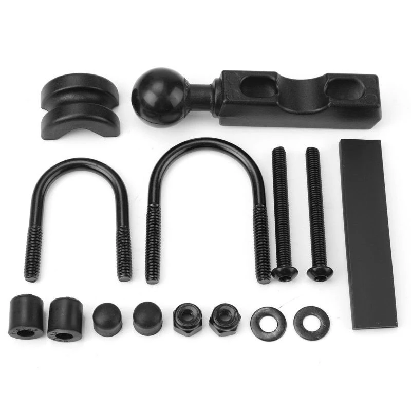 

Motorcycle Handlebar Brake Clutch Control Base Combo U Bolt Mount With 1 Inch Rubber Ball Mount For Ram For-Gopro Cam Ram-B-30