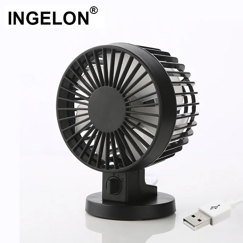 Ingelon USB вентилятор мини портативный Настольный Персональный черные двойные