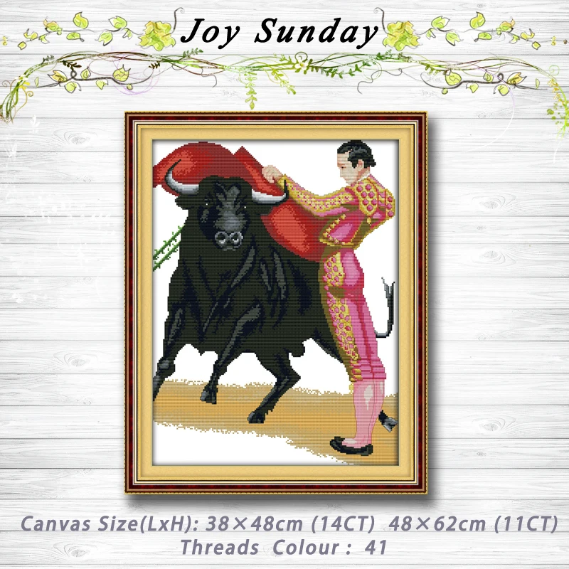 

Spanish bullfighter Patterns 14CT 11CT Counted Cross Stitch Sets embroidery set Needlework kit chinese cross stitch Home decor