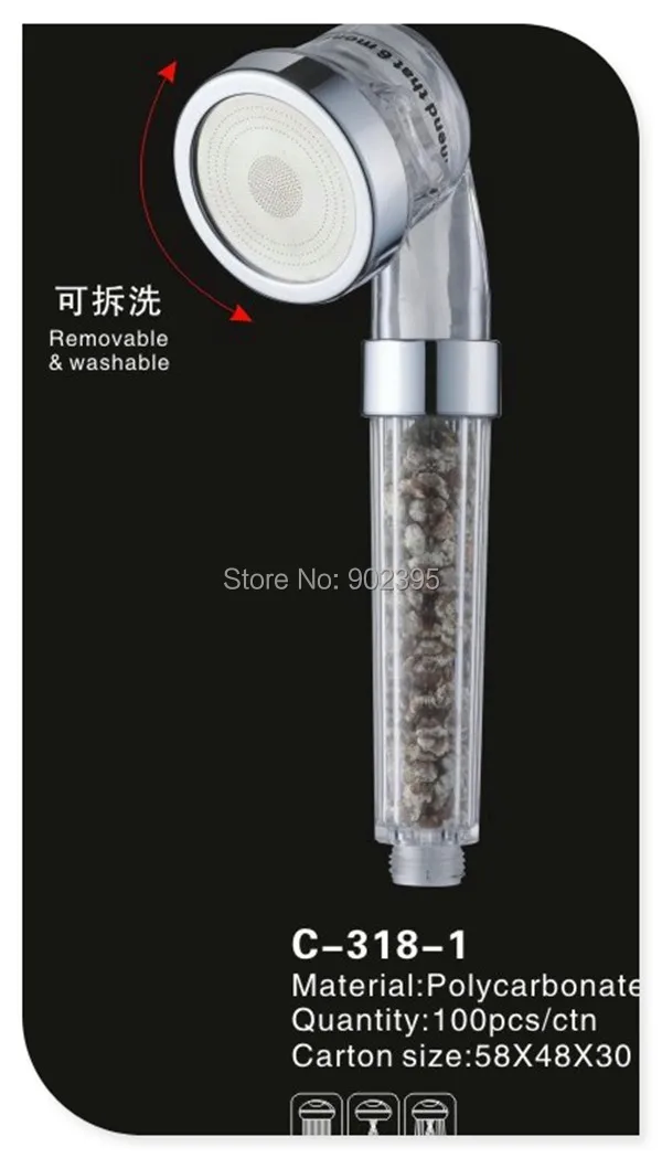 C 318 1 Qianyao Cixi Water Saving Shower Head Mineral Filterin Shower