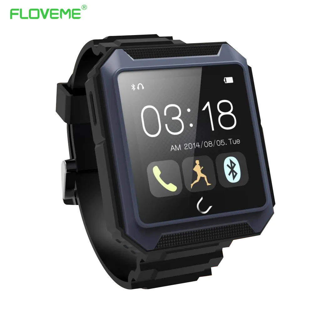 

FLOVEME Hot Bluetooth Smart Watch Intelligent Outdoor Wristwatch for Apple IOS Samsung /Android Phone Wearable Electronic Device