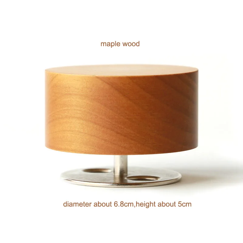 Клен сплошной круглый, деревянный музыка копилка подарок на день рождения для подруги Обои для рабочего стола деревянный распаковывает минимализм современной - Цвет: round music box