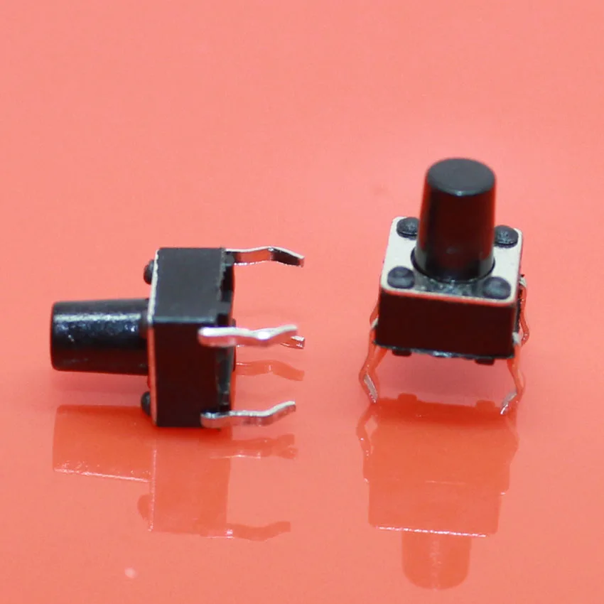 

cltgxdd 10PCS 6X6X8 DIP Tactile Tact Mini Push Button Switch Micro Switch Momentary 6*6*8mm